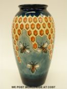 Moorcroft vase in the Honeycomb pattern,