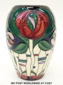 Moorcroft vase in Mackintosh pattern,