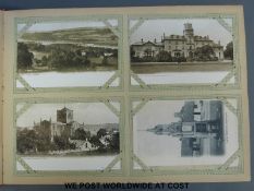 An album of postcards to include N.