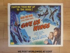 Five aviation/military cinema/movie posters Skyliner, Wings of Danger, Wings over Honolulu,