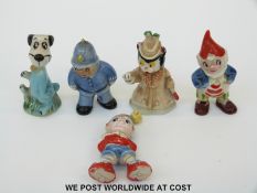 Wade Noddy, Big Ears, Plod, Mrs Fluffycat and Hucklebury Hound.