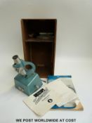 A cased 'The Naturalist' microscope by Britex with original leaflets,