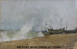 John Doyle pair framed watercolours of Venice from the Punta Sabbioni (each 21x29cm) and another by