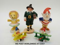 Royal Doulton limited edition Big Ears and Tessie Bear complete with certificates,