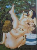 Beryl Cook signed print 