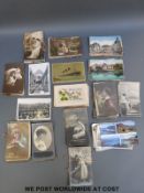 A collection of mainly unscripted postcards from 1910 onwards, subjects include general scenes,