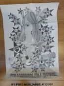 A 1960s art / music poster advertising the 5th Cambridge Folk Festival,