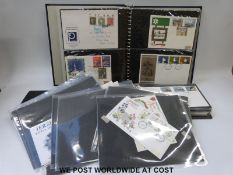 Two albums of GB first day covers and loose covers
