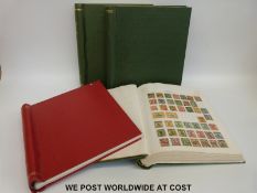 Four Viscount albums of foreign stamps