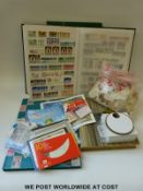 Three stockbooks of GB and Commonwealth stamps, loose stamps, booklets etc,