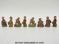 Eight Wade figures including Jack and Jill