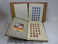 Two albums of GB and Commonwealth used stamps