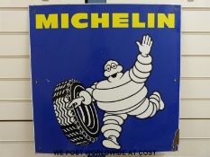 A Michelin metal advertising sign (65x65cm)