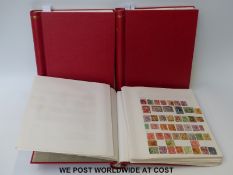 Three Viscount albums of Commonwealth stamps,