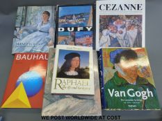 A collection of books on the Impressionists to include Manet: A Retrospective, Manet by Himself,