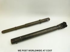 An Ottway & Co Ltd 1944 British miliary gun sight together with an M70F example dated 1943,