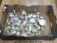 Forty pieces of mixed crested china to include W.
