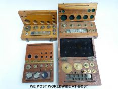 Four cased sets of metric weights