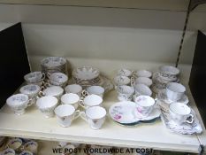 A collection of decorative tea ware including Royal Albert Silver Maple,