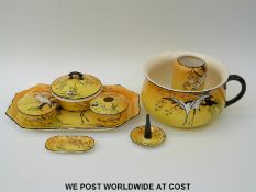 Herona pattern retro toilet and dressing table set