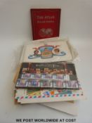 A bag of mint GB stamps and first day covers,