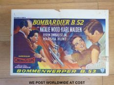 Six aviation/military interest cinema/movie posters Here Come the Jets, Battle of Britain,