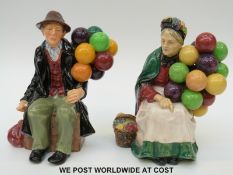 Two Royal Doulton Balloon Seller figures,