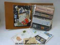 A ring binder of GB presentation packs, booklets etc.