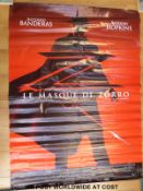 Four various film/movie posters comprising The Mask of Zorro (French), Adams Family Values,