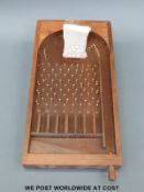 A hardwood tabletop bagatelle game