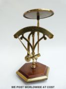 A probably continental postage scale of swinging weight design (marked EW and Depose) on hexagonal