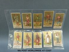 Seventeen cigarette cards mainly Allen & Ginter's Natives in Costume and three Kinney National