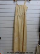 A Bernat Klein vintage ladies evening dress in size 12 with matching belt