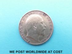 A 1905 Edward VII gold half sovereign