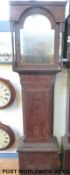 A circa mid 19thC longcase clock for the restorer, the painted dial signed F McKnight,