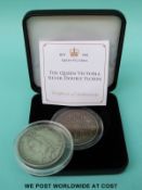 Two 1890 double florins,