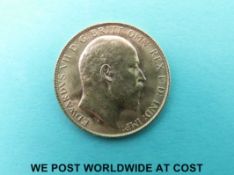 A 1910 Edward VII gold half sovereign