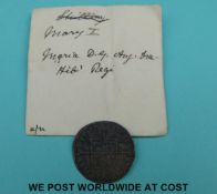 Mary 1553 groat, better than fine,