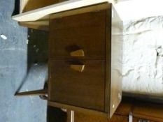 A 1950's/60's retro kitchen unit and a retro two door cabinet (largest width 107cm x H170cm)
