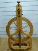 A Schacht spinning wheel with carry handle,