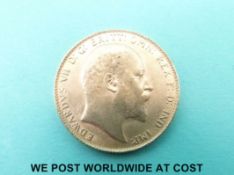 A 1906 Edward VII gold full sovereign