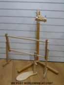 Embroidery stand with floor fitting, lap stand,