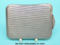 A hallmarked silver compact,