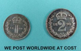 Victoria Jubilee head 1890 maundy twopence,