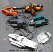 A Makita 1125 Power planer Black & Decker KA8SE planer,