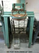 A Jyden mitre guillotine picture framing router similar to Morso