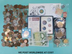 A quantity of UK coinage includes some redeemable and seven £5 crowns