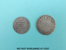 An 1813 Irish 10 pence bank token,