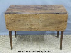 A 19thC oak Pembroke table (H70 x W97,