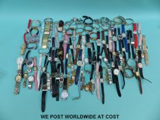 Over 100 various ladies and gentlemans wristwatches
